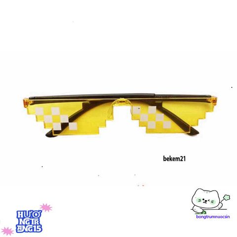 Kính Mát Thug Life Pixel - Phong Cách Đẳng Cấp Cho Nam Nữ, Đồ Chơi Tiệc Tùng Minecraft, Quà Tặng Meme Thú Vị