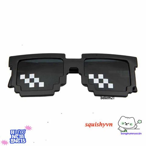 Kính Mát Thug Life Pixel - Phong Cách Đẳng Cấp Cho Nam Nữ, Đồ Chơi Tiệc Tùng Minecraft, Quà Tặng Meme Thú Vị