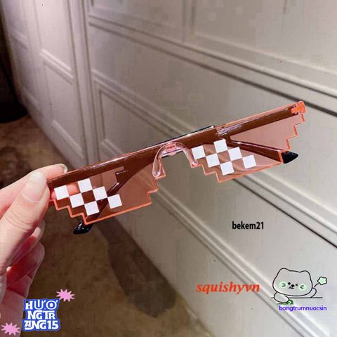 Kính Mát Thug Life Pixel - Phong Cách Đẳng Cấp Cho Nam Nữ, Đồ Chơi Tiệc Tùng Minecraft, Quà Tặng Meme Thú Vị