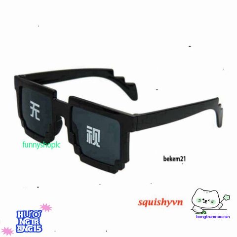 Kính Mát Thug Life Cá Tính Dân Chơi - Kính Mắt Siêu Ngầu Phong Cách Minecraft Cho Nam Nữ, Bảo Vệ Tia UV, Thời Trang Được Yêu Thích