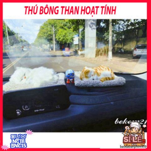 Bông Mèo Trắng Khử Mùi - Lọc Không Khí An Toàn Cho Ô Tô và Thú Cưng - Sản Phẩm Siêu Bền, Thú Vị, Độc Đáo