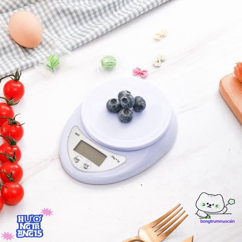 Cân Điện Tử Mini LS1-0527-540 - Cân Bàn Chính Xác 5Kg, Thiết Kế Nhỏ Gọn, Dễ Sử Dụng Trong Nhà Bếp