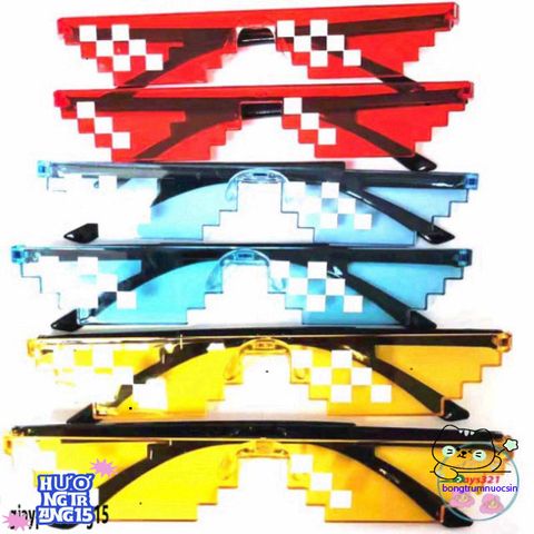 Kính Thuglife 6 Chấm Minecraft - Kính Mắt Thời Trang Độc Lạ Cho Nam Nữ, Phong Cách Cute và Chất Lượng Cao