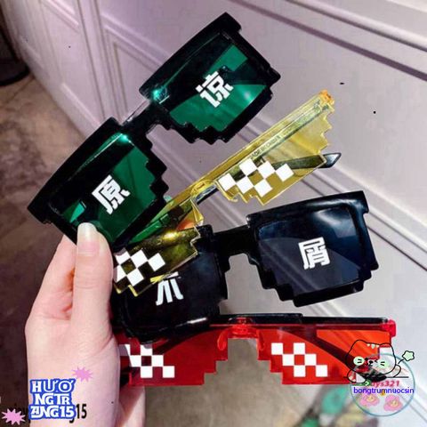 Kính Thuglife 6 Chấm Minecraft - Kính Mắt Thời Trang Độc Lạ Cho Nam Nữ, Phong Cách Cute và Chất Lượng Cao