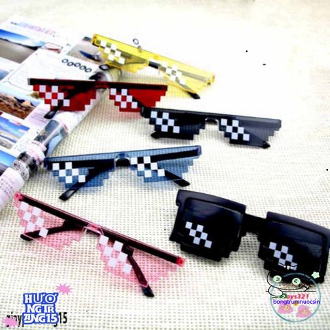 Kính Thuglife 6 Chấm Minecraft - Kính Mắt Thời Trang Độc Lạ Cho Nam Nữ, Phong Cách Cute và Chất Lượng Cao