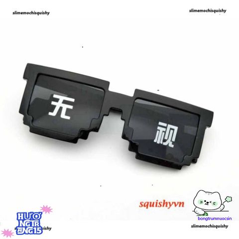 Kính Mát Thug Life Minecraft - Kính Chắn Bụi Thời Trang, Chất Liệu Nhựa ABS Chống Va Đập, Phong Cách Ngầu Xịn Cho Nam Nữ