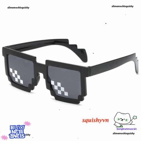 Kính Mát Thug Life Minecraft - Kính Chắn Bụi Thời Trang, Chất Liệu Nhựa ABS Chống Va Đập, Phong Cách Ngầu Xịn Cho Nam Nữ