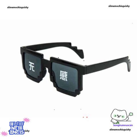 Kính Mát Thug Life Minecraft - Kính Chắn Bụi Thời Trang, Chất Liệu Nhựa ABS Chống Va Đập, Phong Cách Ngầu Xịn Cho Nam Nữ