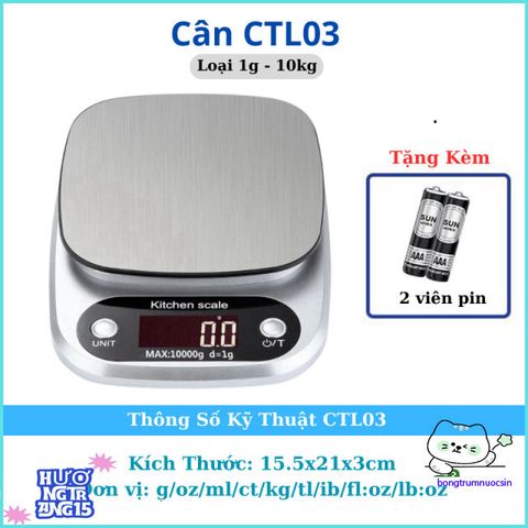 Cân Điện Tử Mini 1g-5kg Chính Xác Cao - Cân Thực Phẩm, Gia Vị - Kèm Pin Miễn Phí, Dễ Sử Dụng cho Bếp Nhà