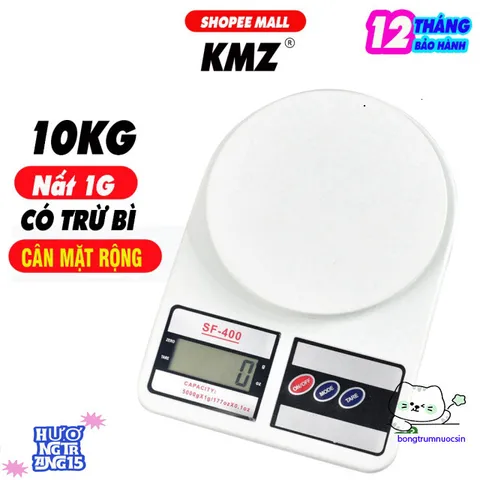 Cân Điện Tử KMZ C105 - Đo Chính Xác 5Kg, Bảo Hành 1 Năm, Thiết Kế Gọn Nhẹ, Màn Hình LED Rõ Ràng, Thích Hợp Cân Vàng Bạc, Thảo Mộc