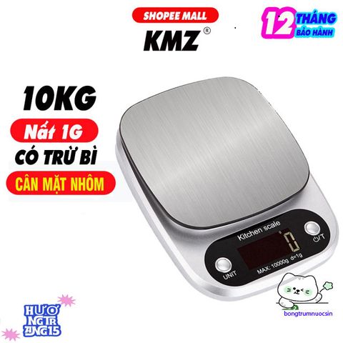 Cân Điện Tử KMZ C105 - Đo Chính Xác 5Kg, Bảo Hành 1 Năm, Thiết Kế Gọn Nhẹ, Màn Hình LED Rõ Ràng, Thích Hợp Cân Vàng Bạc, Thảo Mộc