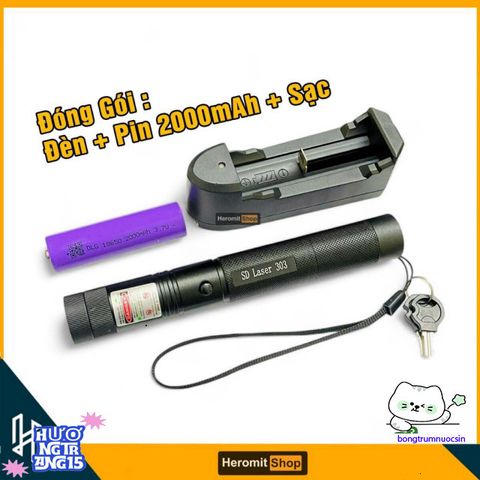 Đèn Laser 303 Tia Sáng Xanh - Thiết Bị Chiếu Sáng Đa Năng với Pin Dung Lượng Cao và Chế Độ Kính Vạn Hoa