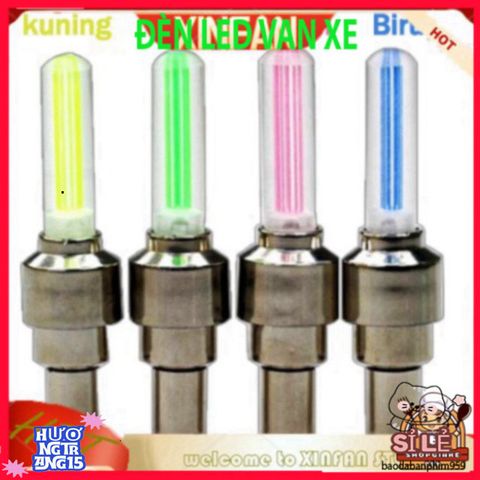 Van LED Gắn Đèn Xe Ô Tô - Đèn Trang Trí Bánh Xe Phát Sáng Độc Đáo với Pin - Tăng Đẹp Và An Toàn cho Ô Tô, Xe Máy, Xe Đạp