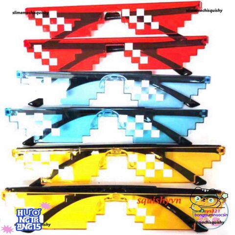 Kính Mắt 6 Chấm Sắc Màu PVN52031 - Phong Cách Thug Life Độc Đáo, Phụ Kiện Thời Trang Cho Game Thủ và Fan Văn Hóa Đường Phố