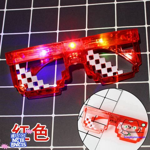 Kính Mát LED Phong Cách Hip Hop Thug Life Hình Vuông Không Viền Cho Nam - Thời Trang Độc Đáo, Phát Sáng Chất Nhất 2021