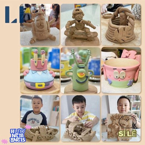 Đất Sét Tự Khô LIM ART 500g - Chất Liệu Tự Nhiên Dễ Tạo Hình Cho Nghệ Thuật Gốm Và Điêu Khắc