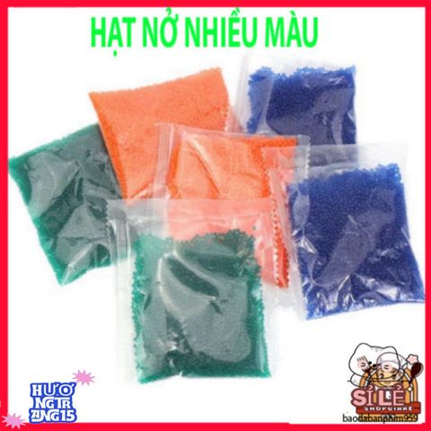 Bộ Hạt Nở Xanh Dễ Thương - Chai Dẻo 100gr/200gr/500gr - Sáng Tạo Thú Vị và Thân Thiện Môi Trường cho Trẻ Em