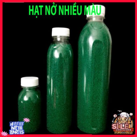 Bộ Hạt Nở Xanh Dễ Thương - Chai Dẻo 100gr/200gr/500gr - Sáng Tạo Thú Vị và Thân Thiện Môi Trường cho Trẻ Em