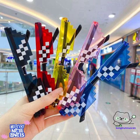 Kính Mắt Thuglife 6 Chấm MINECRAFT - Kính Thời Trang Nhiều Màu Sắc Phong Cách 8BIT Cho Nam Nữ