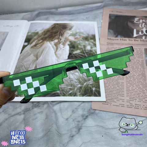 Kính Mắt Thuglife 6 Chấm MINECRAFT - Kính Thời Trang Nhiều Màu Sắc Phong Cách 8BIT Cho Nam Nữ