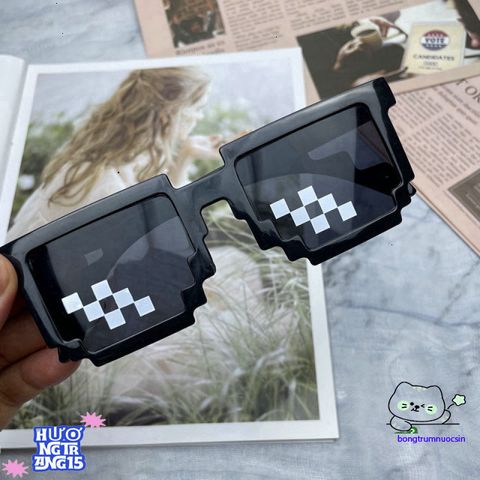 Kính Mắt Thuglife 6 Chấm MINECRAFT - Kính Thời Trang Nhiều Màu Sắc Phong Cách 8BIT Cho Nam Nữ