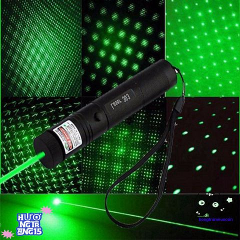 Đèn Laser 303 Siêu Mạnh - Chiếu Màu Xanh và Đỏ, Tia Sáng Lung Linh Với Đầu Chiếu Sao, Phụ Kiện Hoàn Chỉnh