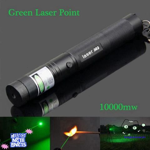 Đèn Laser 303 Siêu Mạnh - Chiếu Màu Xanh và Đỏ, Tia Sáng Lung Linh Với Đầu Chiếu Sao, Phụ Kiện Hoàn Chỉnh