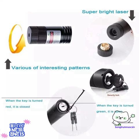 Đèn Pin Laser 303 - Đèn Laze Công Suất 5.000mw, Sạc Li-ion, Chiếu Hơn 1500m, Nhiều Chế Độ Chiếu Sáng Độc Đáo