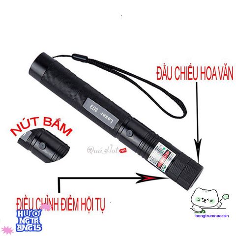 Đèn Pin Laser Pointer Xanh 303 - Tia Sáng Mạnh, Phạm Vi 3000m, An Toàn, Ứng Dụng Du Lịch, Hiệu Ứng Ánh Sáng Độc Đáo