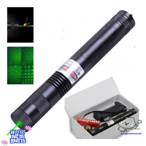 Đèn laser LED GrownTech 303 Siêu Sáng Xanh - Pin Sạc, Đầu Chiếu 4 Chế Độ, Thích Hợp Dùng Trong Xây Dựng và Giảng Dạy