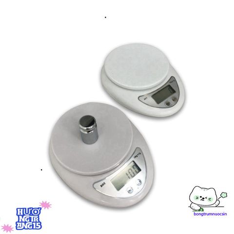 Cân Điện Tử Mini 1g-5kg Chính Xác Cao với Màn Hình LCD và Pin Tặng Kèm - Thiết Bị Nhà Bếp Tiện Lợi