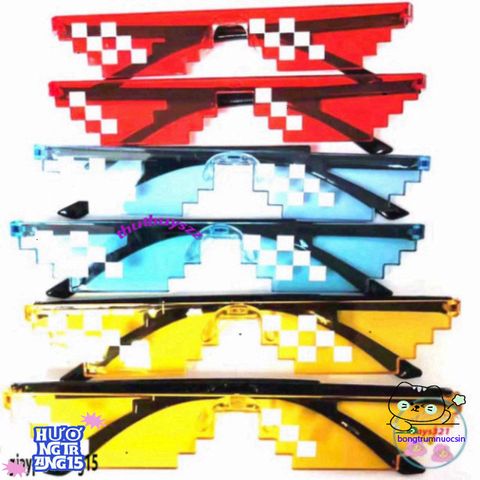 Kính Thuglife 6 Chấm MINECRAFT - Kính Mắt Thời Trang Đẹp, Nhiều Màu Sắc Tươi Sáng, Chất Lượng Cao, Giá Cạnh Tranh