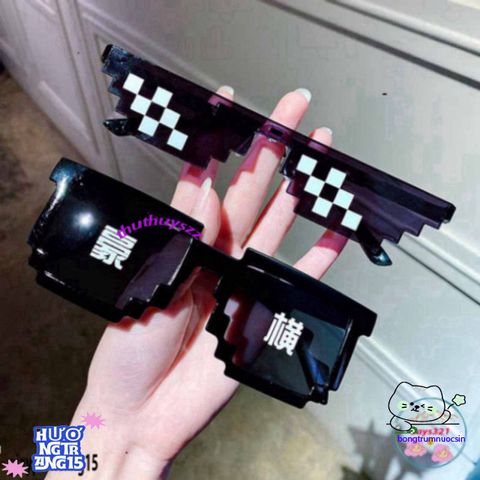 Kính Thuglife 6 Chấm MINECRAFT - Kính Mắt Thời Trang Đẹp, Nhiều Màu Sắc Tươi Sáng, Chất Lượng Cao, Giá Cạnh Tranh