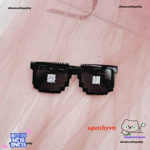 Kính Thuglife 6 Chấm MINECRAFT - Gương Thời Trang Đa Sắc, Phong Cách Côn Đồ 8BIT, Dành Cho Nam Nữ, Giá Cực Hấp Dẫn