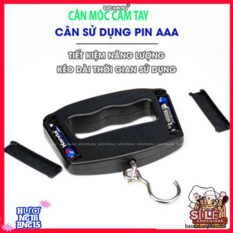 Cân Điện Tử Móc Treo UCHUU 50KG - Cân Mini LCD Chất Lượng Cao Dùng Cho Hành Lý và Sửa Chữa, Thiết Kế Tiện Lợi, Bền Bỉ