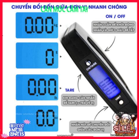 Cân Điện Tử Móc Treo UCHUU 50KG - Cân Mini LCD Chất Lượng Cao Dùng Cho Hành Lý và Sửa Chữa, Thiết Kế Tiện Lợi, Bền Bỉ