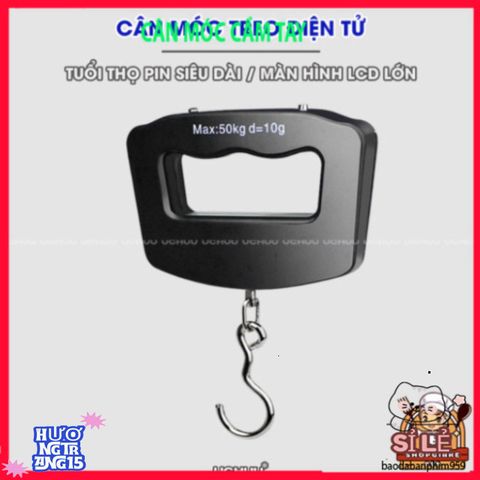 Cân Điện Tử Móc Treo UCHUU 50KG - Cân Mini LCD Chất Lượng Cao Dùng Cho Hành Lý và Sửa Chữa, Thiết Kế Tiện Lợi, Bền Bỉ