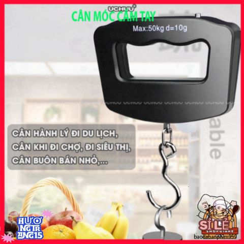 Cân Điện Tử Móc Treo UCHUU 50KG - Cân Mini LCD Chất Lượng Cao Dùng Cho Hành Lý và Sửa Chữa, Thiết Kế Tiện Lợi, Bền Bỉ