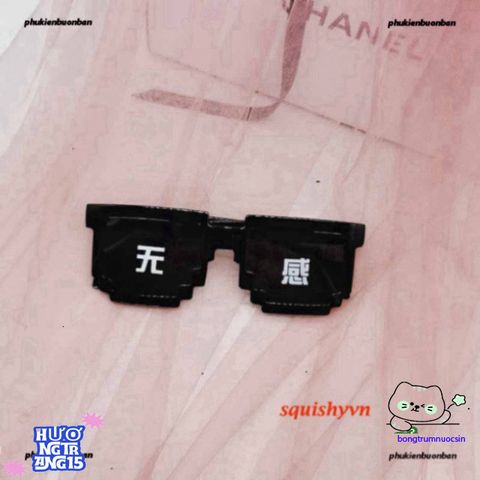 Kính Gương Thug Life 6 Chấm Độc Lạ - Mắt Kính Thời Trang Gamers Siêu Ngầu, Nhiều Màu, Phụ Kiện Xịn Cho Fan Minecraft