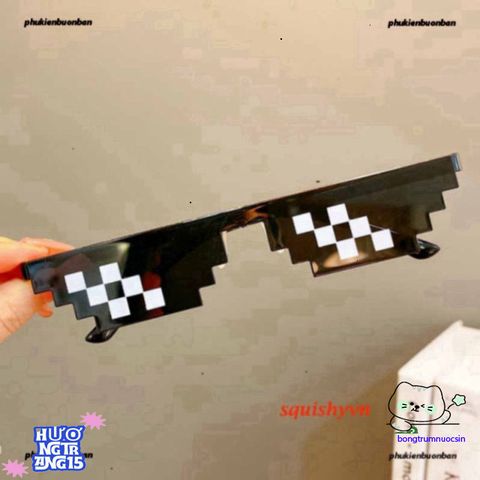 Kính Gương Thug Life 6 Chấm Độc Lạ - Mắt Kính Thời Trang Gamers Siêu Ngầu, Nhiều Màu, Phụ Kiện Xịn Cho Fan Minecraft