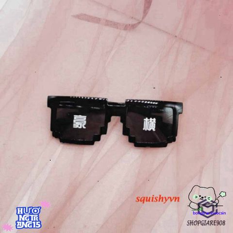 Kính Mắt Thuglife 6 Chấm MINECRAFT - Phong Cách Thời Trang 8Bit Siêu Ngầu, Đa Màu Sắc Cho Nam Nữ, Giá Rẻ Hấp Dẫn