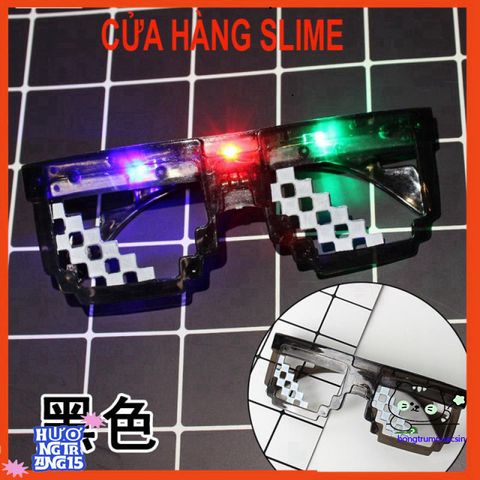 Kính Mắt Thời Trang MINECRAFT LED 6 Chấm - Phong Cách Sành Điệu, Màu Sắc Nổi Bật, Độc Đáo và Cute cho Các Bạn Trẻ