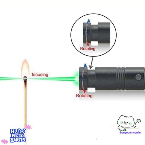 Bút Laser 303 Đèn Laze Xanh Lá - Đèn Học Tập và Giải Trí với Sạc USB-C Nhanh, Chiếu Tia Xa 1.5-2km