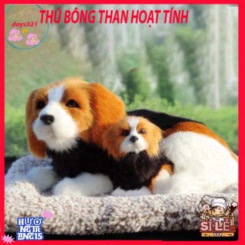 Túi Bông Hình Thú Cún Đôi Đen Vàng - Khử Mùi và Lọc Khí Hiệu Quả Cho Xe Ô Tô và Không Gian Sống, Dễ Thương và Tiện Ích.