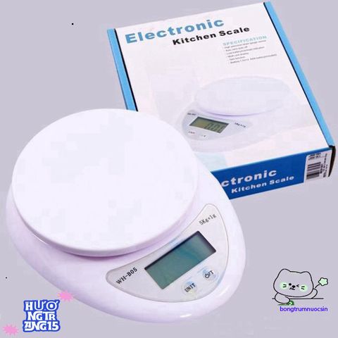 Cân Điện Tử BA499 - Cân Tiểu Ly Chính Xác Từ 1g Đến 5kg, Màn Hình LCD, Thích Hợp Đo Thực Phẩm Gia Vị Nhà Bếp
