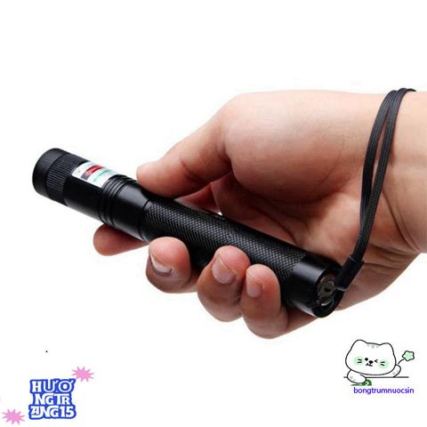 Bút laser 303 xanh đỏ, chiếu xa 3km - Đèn laze đa năng chống nước, dùng trong giảng dạy, du lịch và thuyết trình - Bao gồm pin sạc