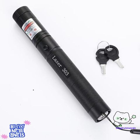Đèn Laser 303 Cao Cấp 500mW - Tia Chiếu Đỏ & Xanh SUNO, Đèn Pin Chiếu Tia Siêu Sáng, Thích Hợp Cho Cảnh Sát, Quân Đội, Du Lịch