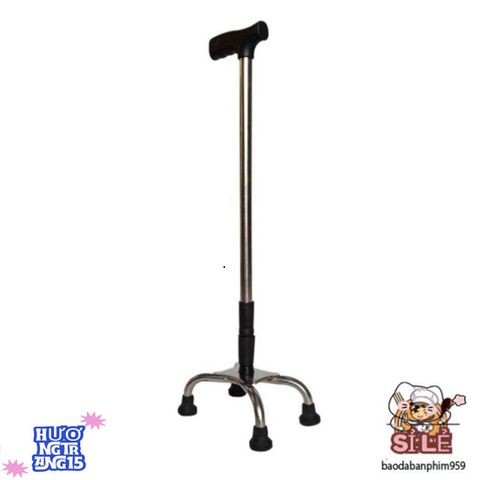Gậy Chống 3 Chân B-933 - Thiết Bị Hỗ Trợ Di Chuyển An Toàn Cho Người Già - Điều Chỉnh Chiều Cao Linh Hoạt, Chất Liệu Bền Bỉ