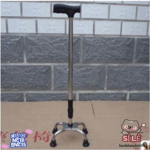 Gậy Chống 3 Chân B-933 - Thiết Bị Hỗ Trợ Di Chuyển An Toàn Cho Người Già - Điều Chỉnh Chiều Cao Linh Hoạt, Chất Liệu Bền Bỉ