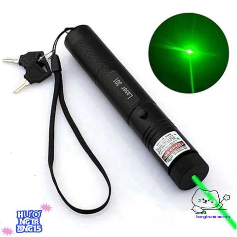 Đèn Pin Laser 303 Siêu Sáng Tia Xanh/Đỏ - Đèn Pin Công Suất Lớn Có Thể Sạc USB, Phạm Vi Chiếu Xa, Tặng Kèm Pin & Sạc